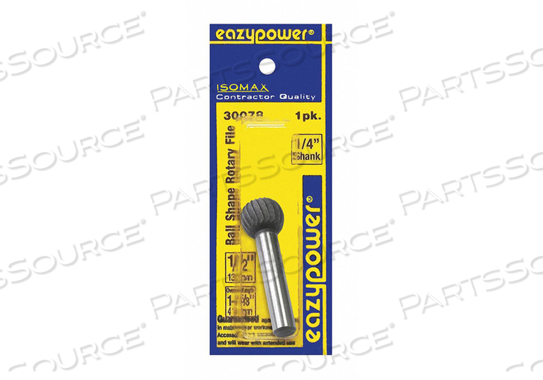 BALL SHAPED ROTARY FILE 1/2 IN. 1 PCS. by Eazypower