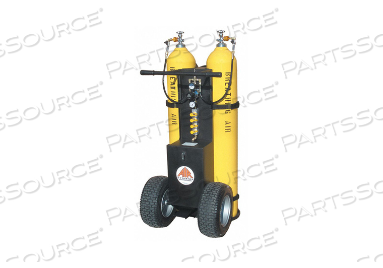 AIR CYLINDER CART 2 CYLINDERS 4500 PSI by Air Systems International