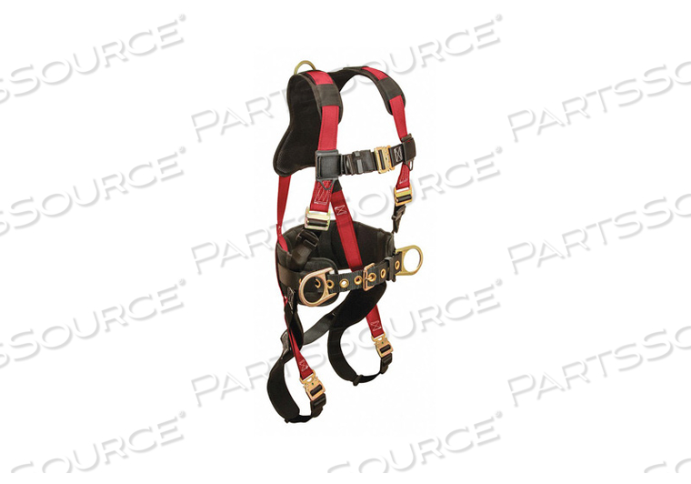 FULL BODY HARNESS, HARNESS STYLE VEST, SPECIALTY WORKING CONDITIONS NOT APPLICABLE, SAFETY FEATURES BELT, CHEST STRAP BUCKLES QUICK-CONNECT, by Condor