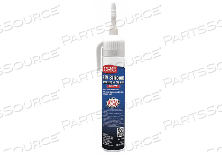 SILICONE SEALANT, 8 OZ, WHITE, -76 TO 400 DEG F, FOR INDOOR/OUTDOOR by CRC Industries SILICONE SEALANT, 8 OZ, WHITE, -76 TO 400 DEG F, FOR INDOOR/OUTDOOR by CRC Industries