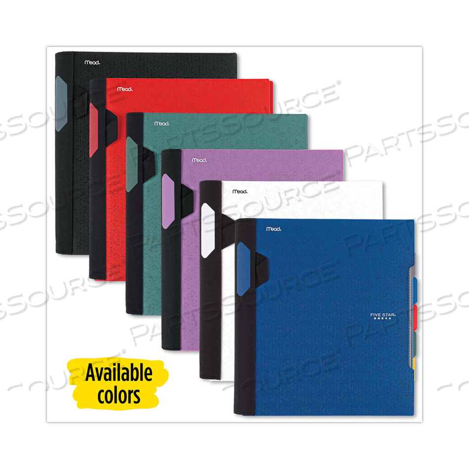 ADVANCE WIREBOUND NOTEBOOK, 5 SUBJECT, 10 POCKETS, MEDIUM/COLLEGE RULE, RANDOMLY ASSORTED COVERS, 11 X 8.5, 200 SHEETS by Five Star ADVANCE WIREBOUND NOTEBOOK, 5 SUBJECT, 10 POCKETS, MEDIUM/COLLEGE RULE, RANDOMLY ASSORTED COVERS, 11 X 8.5, 200 SHEETS by Five Star