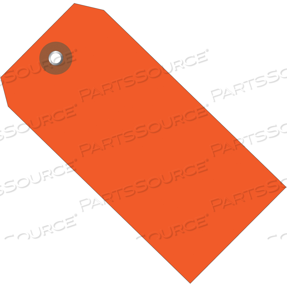 PLASTIC SHIPPING TAGS, 6 1/4" X 3 1/8", ORANGE, 100/CASE by BOX Partners (Box Acquisitions, LLC)