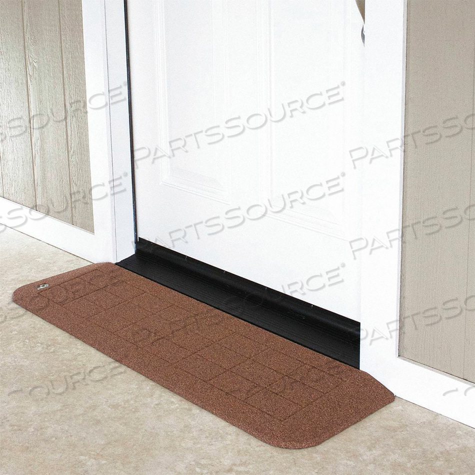 ADA RAMP 1-1/8IN.H 12-1/4IN.L 42IN.W BRN by Safepath Products
