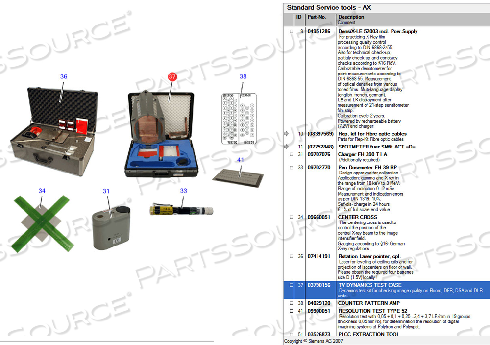 TV DYNAMICS TEST CASE FOR ANGIO LAB by Siemens Medical Solutions TV DYNAMICS TEST CASE FOR ANGIO LAB by Siemens Medical Solutions