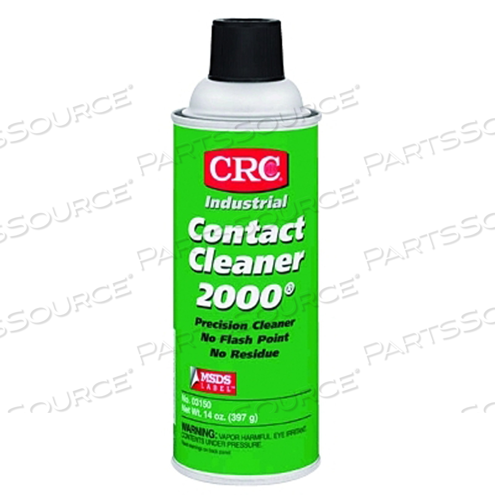 CONTACT CLEANER 2000 PRECISION CLEANER, 13 WT OZ, AEROSOL, HFC, CLEAR COLORLESS by CRC Industries CONTACT CLEANER 2000 PRECISION CLEANER, 13 WT OZ, AEROSOL, HFC, CLEAR COLORLESS by CRC Industries