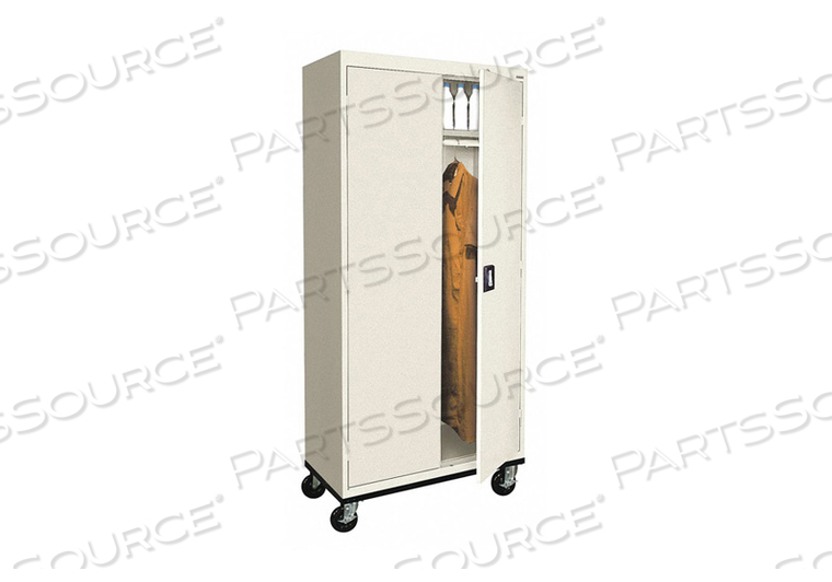 COMBO WARDROBE CABINET 72 H 46 W PUTTY by Sandusky Lee Cabinets
