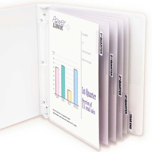 POLYPROPYLENE SHEET PROTECTOR WITH INDEX TABS, CLEAR TABS, 11" X 8-1/2", 60/SET by C-Line