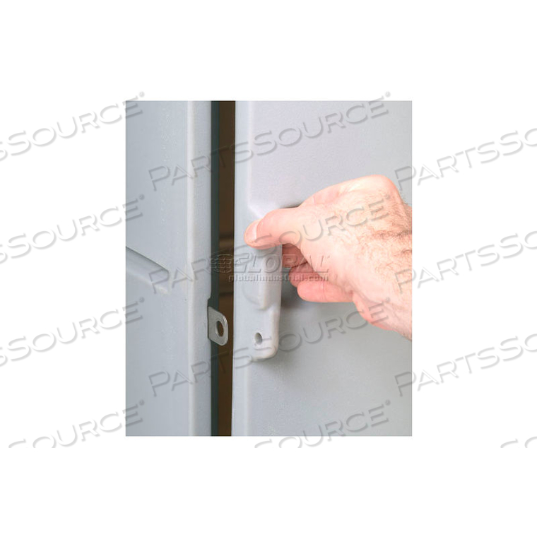 REMCO PLASTICS FOUR TIER BOX PLASTIC LOCKER, 15"WX15"DX29"H, GRAY, ASSEMBLED by Remcon Plastics Inc