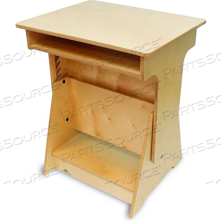 CONVERTIBLE SIT-STAND CHILDREN'S DESK - NATURAL 