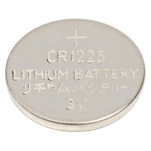 BUTTON CELL BATTERY, 1225 BATTERY SIZE, LITHIUM, 50 MAH CAPACITY, 3V DC, 0.098 IN DP by Approved Vendor