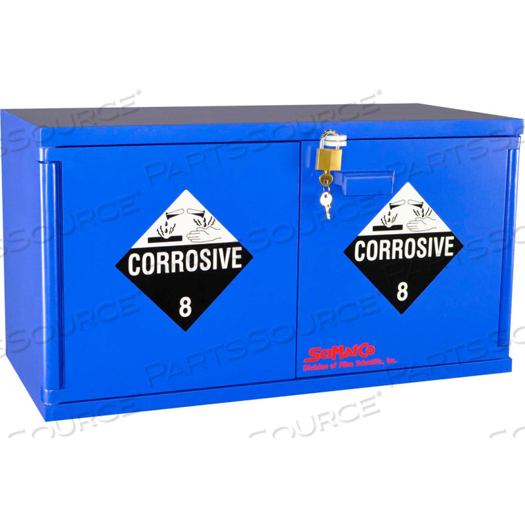 8X2.5 LITER, MINI STAK-A-CAB CORROSIVES CABINET, 31"W X 14-1/2"D X 17"H by Scimatco 8X2.5 LITER, MINI STAK-A-CAB CORROSIVES CABINET, 31"W X 14-1/2"D X 17"H by Scimatco