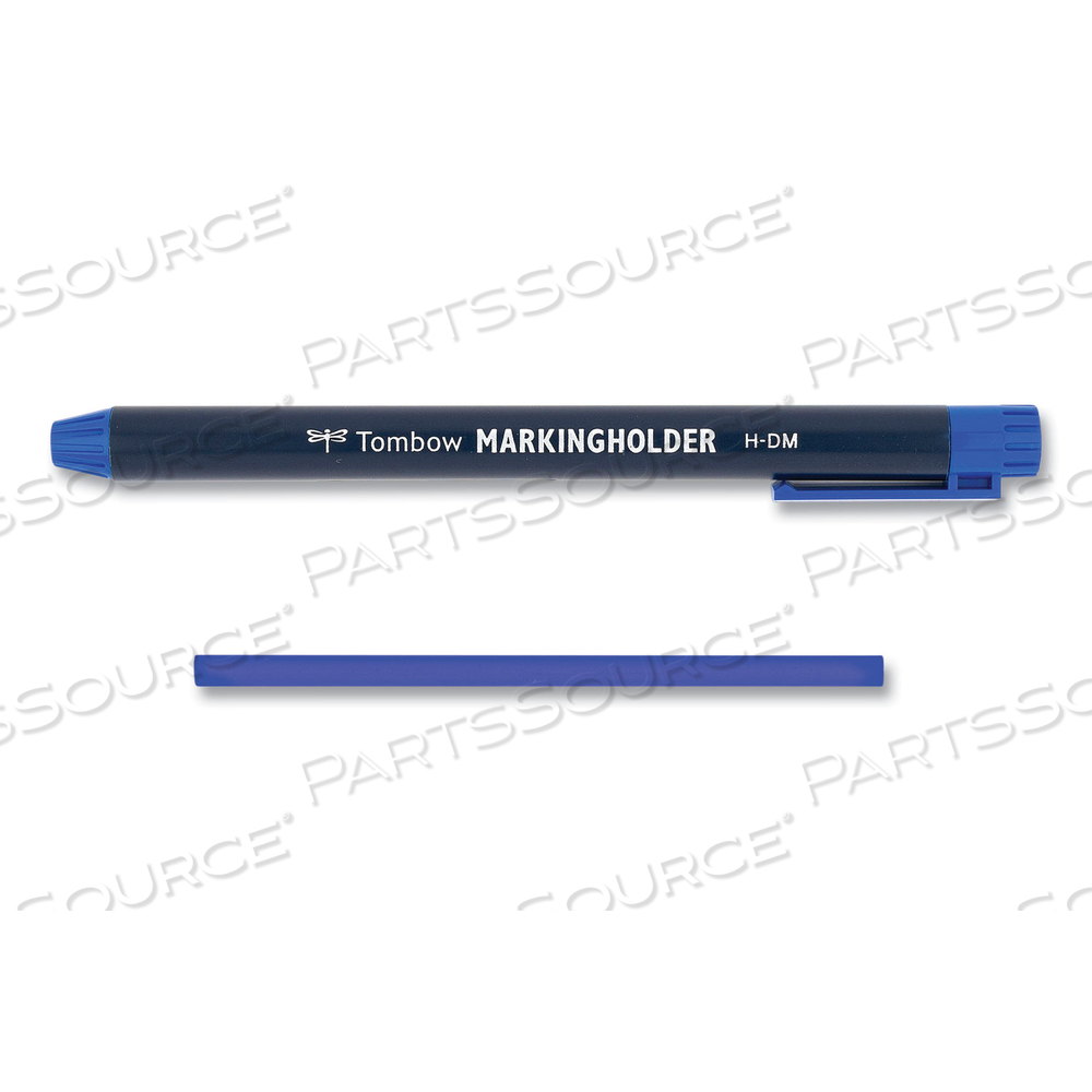 WAX-BASED MARKING PENCIL, 4.4 MM, BLUE WAX, NAVY BLUE BARREL by Tombow