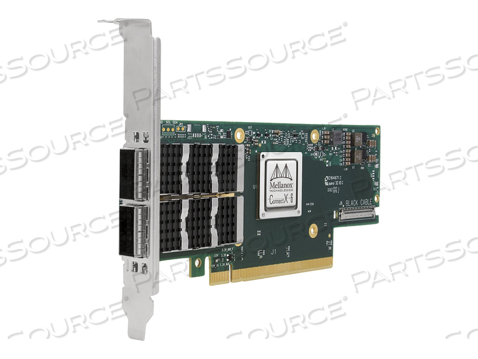 MELLANOX CONNECTX-6 VPI MCX653106A-ECAT, SINGLE PACK, NETWORK ADAPTER, PCIE 4.0 X16, 100GB ETHERNET / 100GB INFINIBAND QSFP56 X 2 by NVIDIA