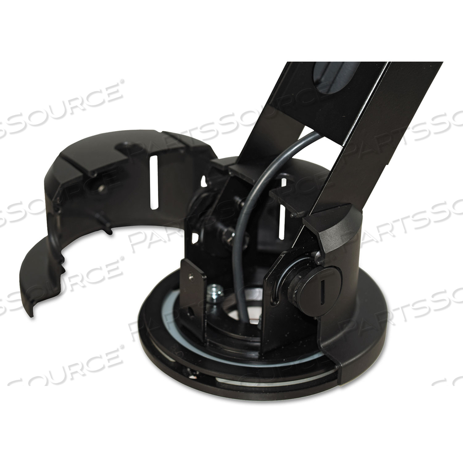 WHEELCHAIR ACCESSIBLE MOUNT FOR MONERIS MX915, 142 DEGREE ROTATION, 60 DEGREE TILT, 240 DEGREE PAN, BLACK, SUPPORTS 2.2 LB 