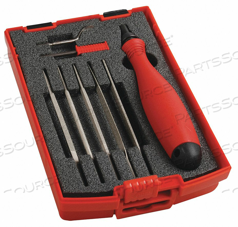 DEBURRING TOOL SET PLASTIC HI SPEED STL. by Shaviv