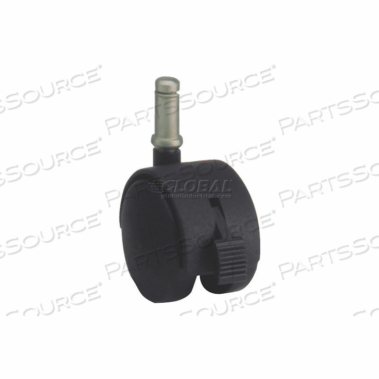 DUAL DISC SERIES CHAIR CASTER WITH NYLON LOCKING WHEEL - STEM TYPE E by Algood Casters Limited
