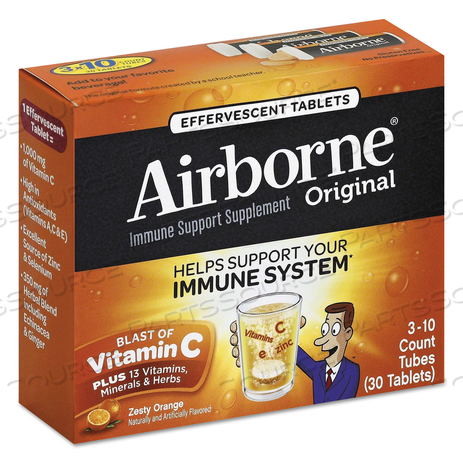 IMMUNE SUPPORT EFFERVESCENT TABLET, ZESTY ORANGE 