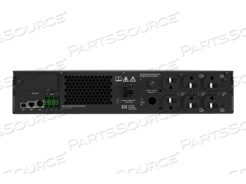 LIEBERT GXT5, UPS (RACK-MOUNTABLE / EXTERNAL), AC 120 V, 1000 WATT, 1000 VA, LEAD ACID, RS-232, USB, OUTPUT CONNECTORS: 6, 2U by Vertiv