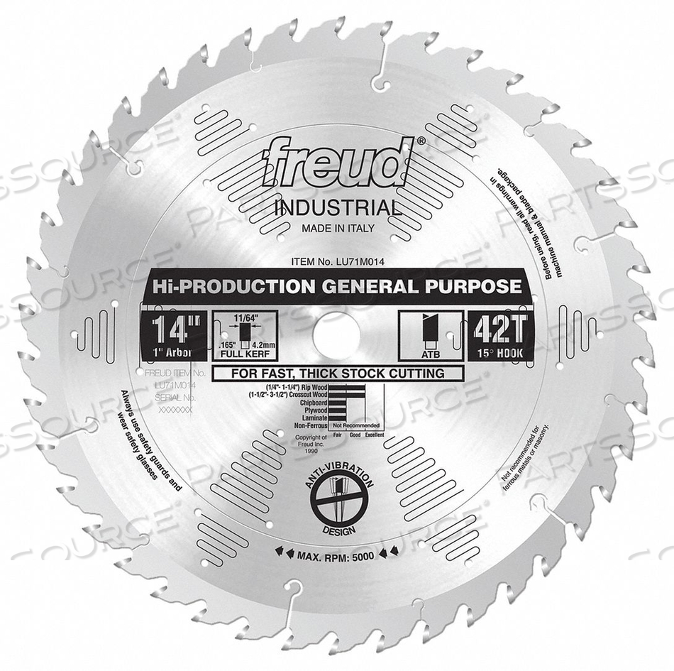 CIRCULAR SAW BLADE BLADE DIA 14 IN. by Diablo