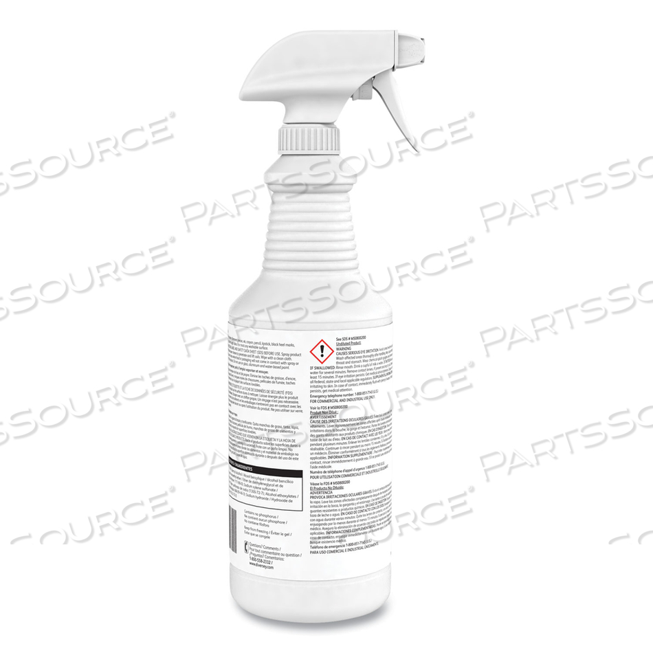 SPEEDBALL HEAVY-DUTY CLEANER, CITRUS, LIQUID, 1QT. SPRAY BOTTLE by Diversey