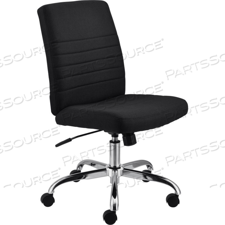 INTERION ARMLESS TASK CHAIR - FABRIC - BLACK by Global Seating Solutions LLC INTERION ARMLESS TASK CHAIR - FABRIC - BLACK by Global Seating Solutions LLC