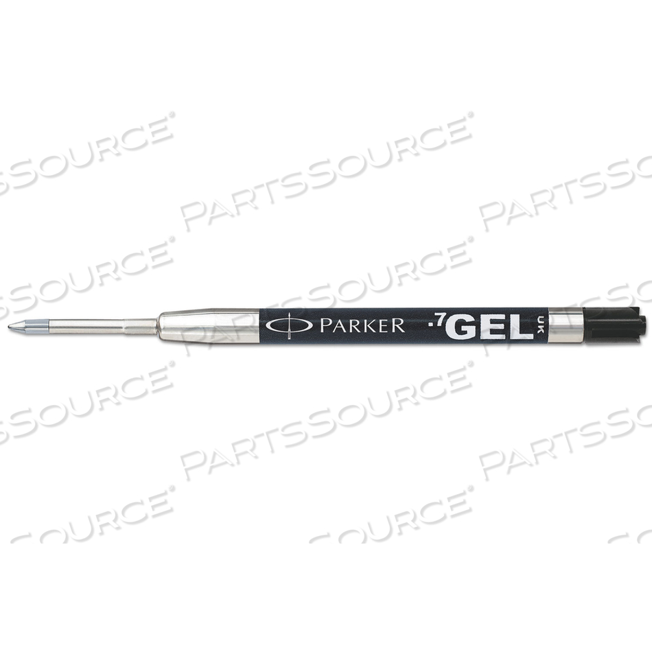 REFILL FOR PARKER RETRACTABLE GEL INK ROLLER BALL PENS, MEDIUM CONICAL TIP, BLACK INK by Parker