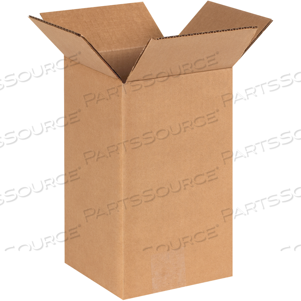 TALL CORRUGATED BOXES, 6" X 6" X 10", KRAFT, 25/BUNDLE by BOX Partners (Box Acquisitions, LLC)