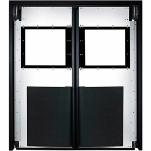EXTRA HEAVY DUTY DOUBLE PANEL IMPACT TRAFFIC DOOR 5'W X 7'H WHITE by Aleco