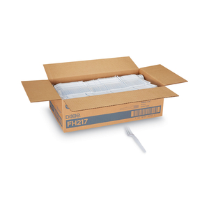 PLASTIC CUTLERY, HEAVYWEIGHT FORKS, WHITE, 1,000/CARTON by Dixie