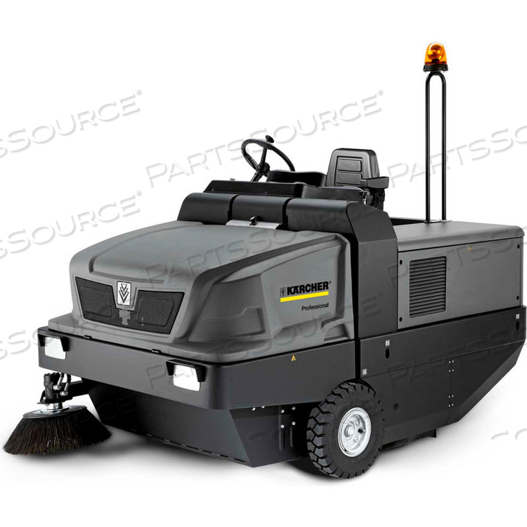 RIDE ON PROPANE SWEEPER WITH WARNING BEACON, KM 150/500 R LPG by Karcher North America, Inc RIDE ON PROPANE SWEEPER WITH WARNING BEACON, KM 150/500 R LPG by Karcher North America, Inc