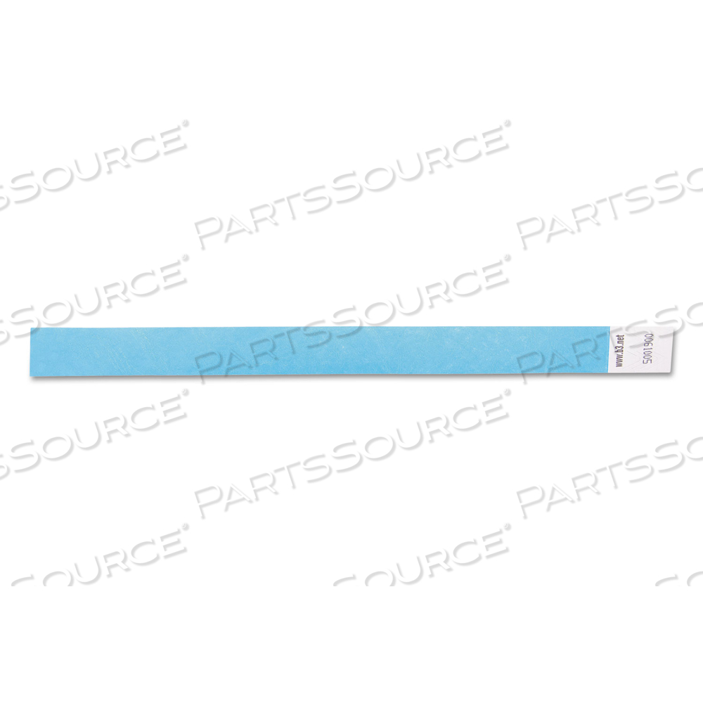 SECURITY WRISTBANDS, SEQUENTIALLY NUMBERED, 10" X 0.75", BLUE by Sicurix