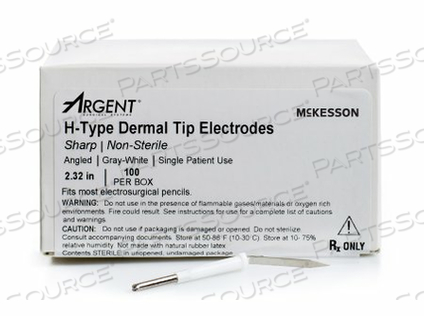 ANGLED DERMAL ELECTRODE TIPS (100 PER BOX) by McKesson