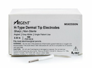 ANGLED DERMAL ELECTRODE TIPS (100 PER BOX) by McKesson
