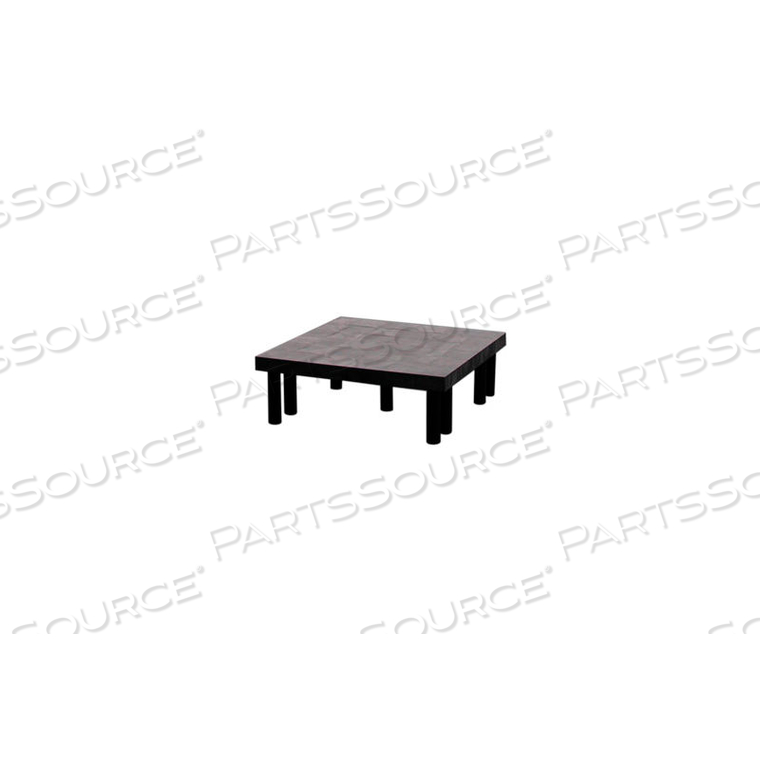 PLASTIC DUNNAGE RACK WITH SOLID TOP 36"W X 36"D X 12"H by SPC Industrial