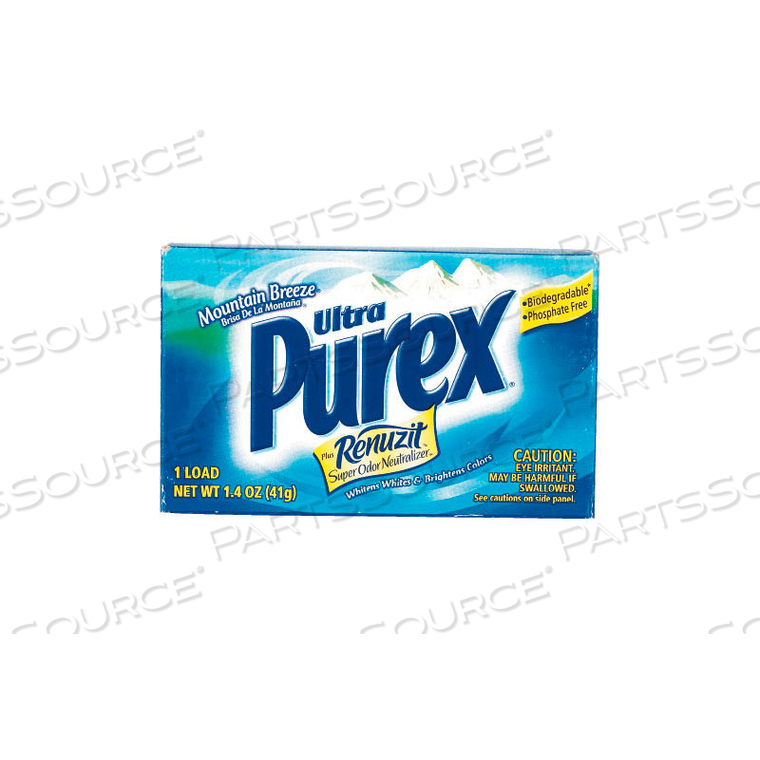 ULTRA LAUNDRY DETERGENT POWDER, 1.4 OZ. BOX, 156 BOXES - 10245 by Purex ULTRA LAUNDRY DETERGENT POWDER, 1.4 OZ. BOX, 156 BOXES - 10245 by Purex