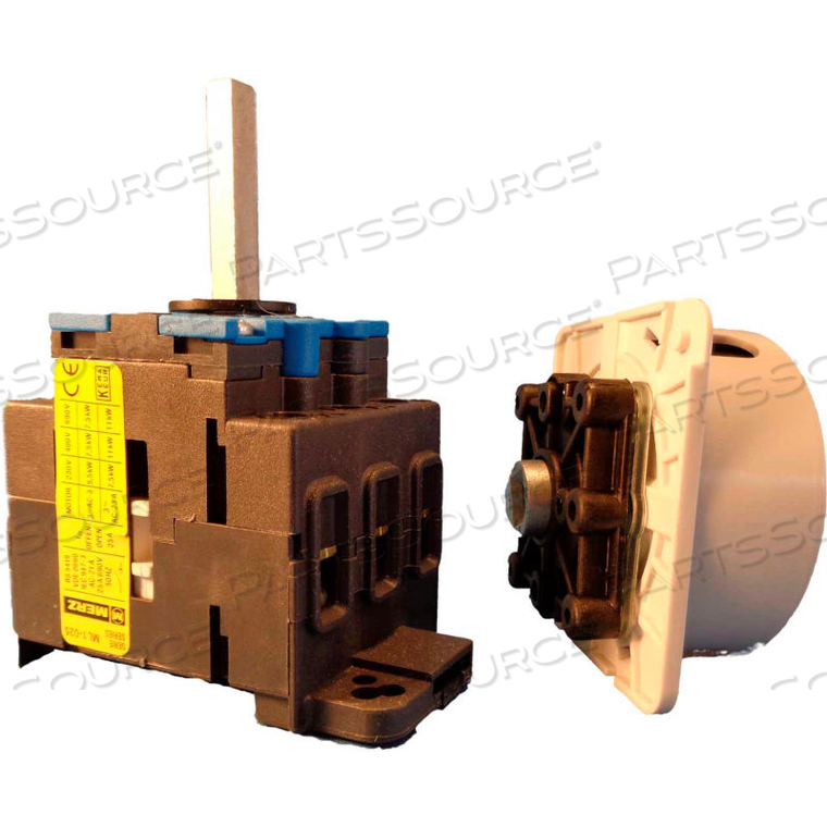 MERZ, 125A, 3-POLE, DISCONNECT SWITCH, DIN-MOUNT, LOCKABLE by Springer Controls Co. Inc MERZ, 125A, 3-POLE, DISCONNECT SWITCH, DIN-MOUNT, LOCKABLE by Springer Controls Co. Inc