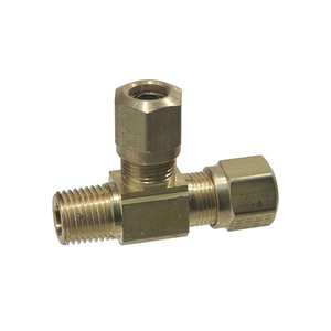 MALE RUN TEE COMPRESSION BRASS 3/8INPIPE by Tramec Sloan