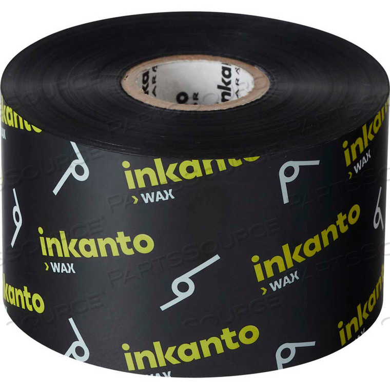 INKANTO PREMIUM WAX RIBBON, 110MM X 900M, AWR 8, 12 ROLLS/CASE 