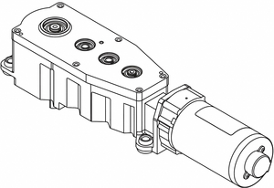 MOTOR GEAR BOX SLVR 16-1/2 IN L LH by LCN