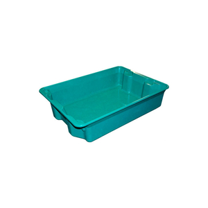 NEST AND STACK TOTE 780808 - 25-1/4" X 18" X 6", PKG QTY 6, GREEN by Molded Fiberglass