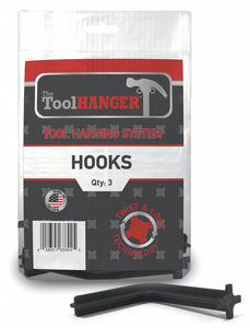 HOOK HANGER BLACK 10 LB CAPACITY PK3 by Toolhanger