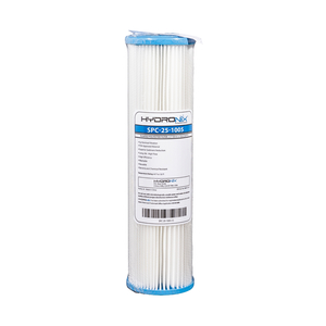 5 MICRON, 2.5" X 10", SEDIMENT PLEATED CARTRIDGE PRE-FILTER (40/CASE) by Hydronix