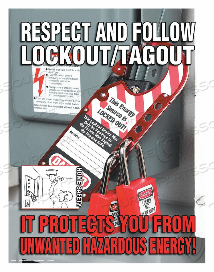 SAFETY PSTR RSPCT AND FOLLOW LOCKOUT ENG by SafetyPoster