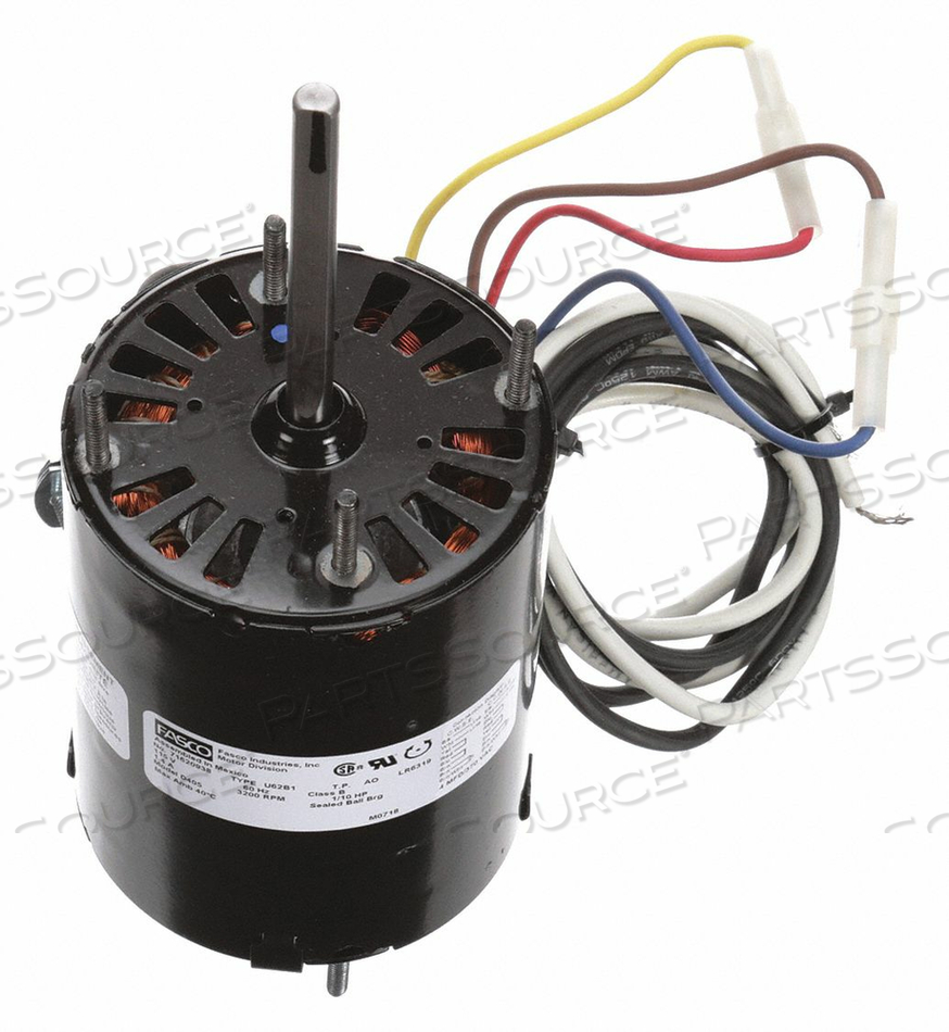 HVAC MOTOR 1/10 HP 3200 RPM 115V 3.3 by Fasco