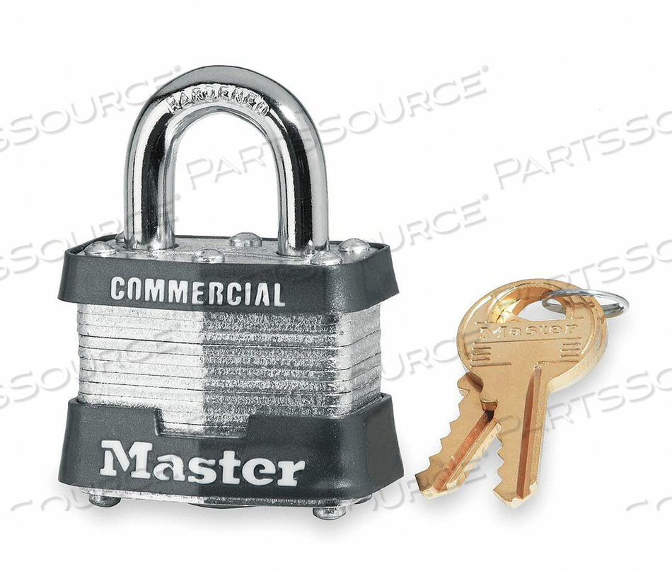 KEYED PADLOCK 5/8 IN RECTANGLE SILVER by Master Lock KEYED PADLOCK 5/8 IN RECTANGLE SILVER by Master Lock