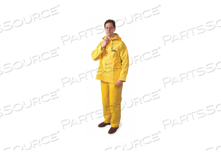 D2284 RAIN SUIT W/JACKET/BIB UNRATED YELLOW M by Condor D2284 RAIN SUIT W/JACKET/BIB UNRATED YELLOW M by Condor