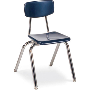 3016 MARTEST 21 HARD PLASTIC CHAIR - NAVY by Virco Inc