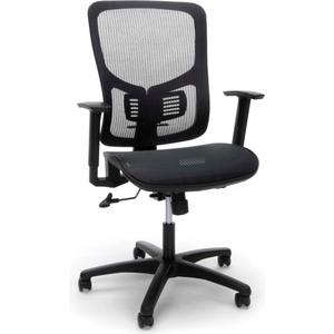 ESSENTIALS COLLECTION MESH SEAT ERGONOMIC OFFICE CHAIR W/ LUMBAR SUPPORT, BLACK () by OFM Inc