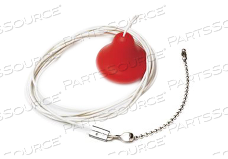 BREAKAWAY CLEAN CORD PULLCORD, WHITE CORD WITH RED PENDANT, PLASTIC, 6 FT by Crest Healthcare BREAKAWAY CLEAN CORD PULLCORD, WHITE CORD WITH RED PENDANT, PLASTIC, 6 FT by Crest Healthcare