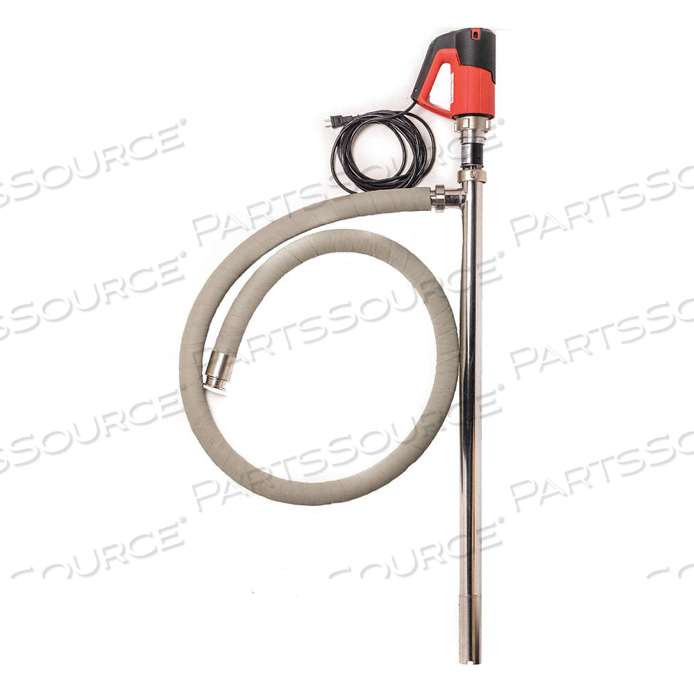 ELECTRIC OPERATED DRUM PUMP, 1 HP MOTOR HP, 55 GAL FOR CONTAINER SIZE, 110V AC by Approved Vendor ELECTRIC OPERATED DRUM PUMP, 1 HP MOTOR HP, 55 GAL FOR CONTAINER SIZE, 110V AC by Approved Vendor
